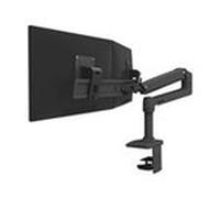 Support d'écran - ERGOTRON - LX Desk Dual Direct Arm - 2 écrans LCD - Noir mat - Taille max : 25 pouces
