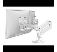 Ergotron LX Pro 45-684-290 Support Bureau Double Écran 27" (68.6cm) Blanc, Pince, VESA 75/100, Inclinaison -13°/+17°, Rotation 360°, Charge Max 8.5kg