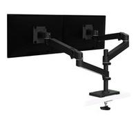 LX Pro - Kit de montage (bras d'empilage double) - pour 2 écrans LCD - montage à oillet - aluminium - noir - Taille d'écran : jusqu'à 24 pouces -