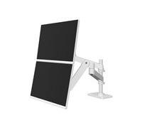 Ergotron LX Pro Bras Vertical empilable Double écran, Support de Bureau VESA - pour 2 écrans jusqu'à 27 Pouces, de 4 à 10 kg chacun - Blanc