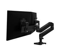 Ergotron - LX Pro Premium Dual Direct Monitor Arm, VESA Desk Mount - pour 2 moniteurs jusqu'à 27 Pouces, 4,1 kg chacun - Noir Mat