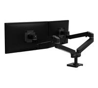 Ergotron Support écran LX Pro Arm – Double bras côte-à-côte pour 2 écrans jusqu'à 27 pouces Noir WCB