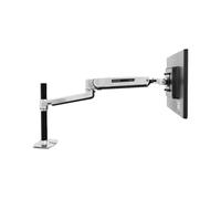 Ergotron LX Series 45-360-026 Support Bureau Écran Plat Métallique 11.3kg VESA 75/100mm Inclinaison -5/+70° Rotation 360° Gestion Câbles