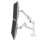 Ergotron LX Series 45-492-216, 18 kg, 61 cm (24'), 75 x 75 mm, 100 x 100 mm, Réglage de la hauteur, Blanc