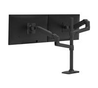 Ergotron - Bras LX bi-écran : support vertical, pour 2 moniteurs jusqu'à 40 pouces, 3,2-10kg chacun, VESA - Mât haut, Noir mat. (45-509-224)
