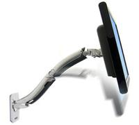 Ergotron MX Wall Mount LCD Monitor Arm - Kit de montage (bras articulé, socle de fixation, support de montage VESA) pour Écran LCD - aluminium poli - Taille d'écran : jusqu'à 42 pouces