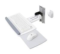 Ergotron Support clavier mural Neo-Flex – kit (pochette souris, plateau, rail 10") – Blanc