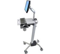 Ergotron Neo-Flex chariot - Levée à force constante - pour écran LCD/clavier/souris/lecteur de codes à barres/processeur - bicolore gris