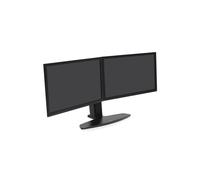 Ergotron Neo-Flex Support Bureau Double Moniteur 2x6.4kg max 62.2cm (24.5") VESA 75/100 Rotation 360° Noir Réglage Hauteur 12.7cm