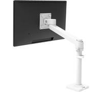 Ergotron NX Support de table pour écran blanc mat 86,4 cm (34) rotatif, réglable en hauteur, mobile simple