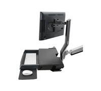 Ergotron Sit-Stand Combo Arm kit de montage - Technologie brevetée Constant Force - pour écran LCD/clavier/souris/lecteur de codes à barres - aluminium poli