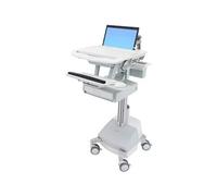 Ergotron StyleView - Chariot multimédia - Aluminium - Gris - Blanc - Aluminium - Plastique - Acier zingué - Ordinateur portable - 9,1 kg - 43,9 cm (17,3 pouces)