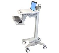 Ergotron StyleView EMR Laptop Cart, SV40 Aluminium, Gris, Blanc Ordinateur portable Panier multimédia