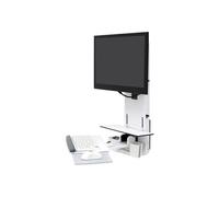 Ergotron StyleView Vertical Lift, Patient Room - Kit de montage moniteur/clavier (vertical) - assis-debout - montable sur mur - jusqu'à 24 pouces - blanc