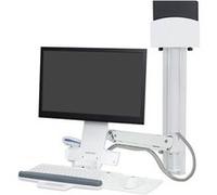 Ergotron Système Sit-Stand Combo - Kit de montage (tiroir à clavier, fixation murale de l'UCT, bras de moniteur réglable) - pour écran LCD/équipement PC - petit support de CPU - aluminium, plastique h
