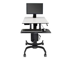 Ergotron WorkFit-C 24-215-085 Support pour TV/Ordinateur Portable/Tablette/Ecran PC Noir