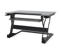 Ergotron WorkFit-T Convertisseur de Bureau Debout à Double écran pour Dessus de Table - 35 Pouces de Largeur, Noir