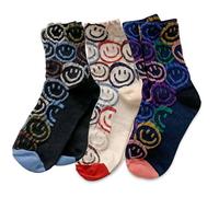 Ergouzi 3 paires chaussettes femme fantaisie,chaussettes femme 39 42,chaussettes femme,chaussette drole,chaussettes drole,happy socks,chaussettes rigolotes femme