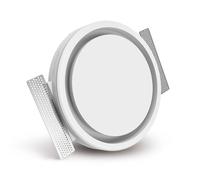 ERGOVENT RONDO-125 - Couvercle Diffuseur de Ventilation 125mm, Valve d'air sans cadre, Grille Aeration Ronde, Design moderne Ventilation Ronde avec Cadre invisible