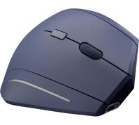 - ErgoWave Souris sans Fil Verticale Ergonomique, Double Connexion Bluetooth & USB, Clics Silencieux, DPI Réglable, 6 Boutons, Batterie Rechargeable, Design 53° - Bleu