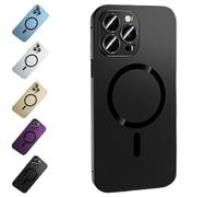 ERGRFHNL Superideamall Super Idea Mall Phone Case for iPhone 15 14 13 Pro Max, Magnetic Charging Anti-Collision Matte Protective Case, All-Inclusive Camera Lens Protector Case (15ProMax,Black)