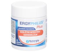 Nutergia Ergyphilus Plus Probiotiques en attaque et voyage 30 gélules