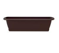Erhard-Trading Alzira Lot de jardinières + soucoupe 40 cm Marron