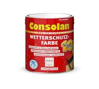 Erhard-Trading Consolan Peinture de protection contre les intempéries - Protection opaque du bois pour l'extérieur - Blanc galet - 2,5 l