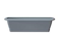 Erhard-Trading Ensemble jardinière Alzira avec soucoupe 90 cm gris pierre