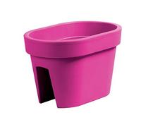 Erhard-Trading Jardinière de balcon Altea - Pot de fleurs - Ovale - Rond - Multicolore - Ovale - Fuchsia