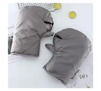 ERHTGUO 1 Paire Moto Scooter Hiver Coupe-Vent vélo épaissi Chaud protéger imperméable à la Pluie épais poignée Guidon Garde Couverture Gant(Grey Handle Cover)