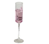 ERHTGUO 1 Pc Butterfly High Footed Glass Champagne Glasses Cocktail Barware For Girlfriend(Style 02)