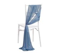 ERHTGUO 10/20pcs 17x250cm Chiffon Chair Sashes Sash Wedding Covers Ribbon Party Banquet Event Aisle Deco(A,10 pcs)