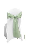 ERHTGUO 10/50pcs Satin Chair Bow Sashes Wedding Knot Ribbon Ties for Party Event Hotel Banquet Supplies Home Decorations(Green 3,10 pcs)