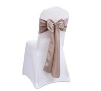 ERHTGUO 10/50pcs Satin Chair Bow Sashes Wedding Knot Ribbon Ties for Party Event Hotel Banquet Supplies Home Decorations(Color32,10 pcs)
