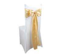 ERHTGUO 10/50PCS Satin Chair Sashes Bows Universal Ribbon Ties Back Sash for Wedding Party Events Banquets Hotel Event Cover(Color1,10 pcs)