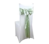ERHTGUO 10/50PCS Satin Chair Sashes Bows Universal Ribbon Ties Back Sash for Wedding Party Events Banquets Hotel Event Cover(Green 3,50pcs)