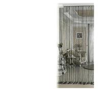 ERHTGUO 100 * 200 cm Cristal perlé chaîne Porte Rideau fenêtre pièce diviseur décoration de la Maison Rideaux Salon(Black)