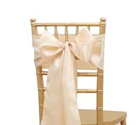 ERHTGUO 10PCS Chair Sashes with Bowknots Washable Reusable, Perfect for Weddings, Banquets, and Formal Events, Decorative Ties(Color 3)