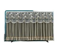 ERHTGUO 2pc Durable 32 Inch 42 TV Dust Cover Embroidered Lace Thin LCD Protective Wall Mounted Screen Monitor Cloth(Color2)