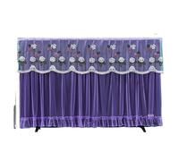 ERHTGUO 2pc Durable 32 Inch 42 TV Dust Cover Embroidered Lace Thin LCD Protective Wall Mounted Screen Monitor Cloth(Color6)