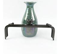 ERHTGUO 2Pcs 20/25cm Metal Square Kiss Clasp Smooth Bead Head Handles Purse Handbag Frame Brackets DIY Hardware Accessories(Black,25cm-2Pcs)