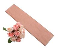 ERHTGUO 3pc 45cm Width 5 Meter Sheer Crystal Organza Tulle Roll Fabric for Wedding Show Party Decoration Chair Sashes(Apricot)