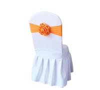 ERHTGUO 4/6/10/12/50/100 Pcs Chair Sashes Tie Gauze Bodas Knot Cover Satin Ribbon Belt Bow for Banquet Country Wedding Party Event Decor(Silver,6 PCS)