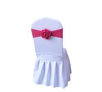 ERHTGUO 4/6/10/12/50/100 Pcs Chair Sashes Tie Gauze Bodas Knot Cover Satin Ribbon Belt Bow for Banquet Country Wedding Party Event Decor(Beige,4 PCS)