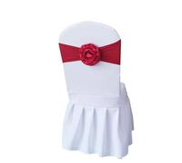ERHTGUO 4/6/10/12/50/100 Pcs Chair Sashes Tie Gauze Bodas Knot Cover Satin Ribbon Belt Bow for Banquet Country Wedding Party Event Decor(Orange,10 PCS)