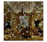 ERHTGUO Amour Transparent Cristal Verre Perle décoration intérieure Porte Rideau hôtel Salon cloison Ornements(Champagne,5 Strings 150cm)