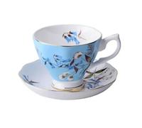 ERHTGUO Bone China Coffee Mug Cups Cup And Saucer Set With Spoon Afternoon Tea For Party(Dandelion 170ML)