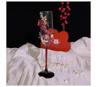 ERHTGUO Bouquet Design Wedding Newlyweds Chinese Red Toast Cup Engagement For Girlfriends Finished Product(New Chinese one)