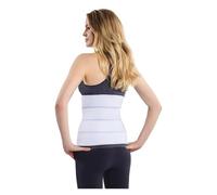 ERHTGUO Ceinture abdominale bariatrique for hommes et femmes de grande taille avec un gros ventre après une chirurgie. Enveloppement compression du la(White blue,M)